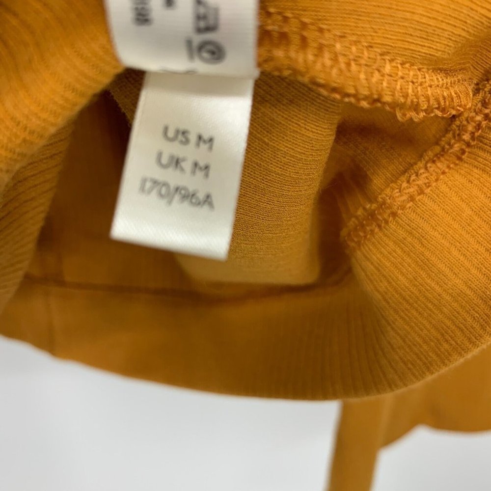 Free People Top Sydney Mustard Yellow Bell Sleeve Turtleneck - Picture 7 of 10
